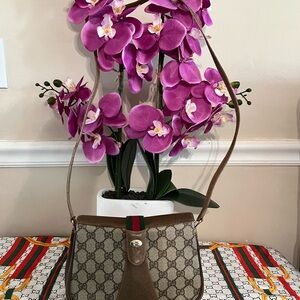 Elegant Brown Designer Shoulder Bag